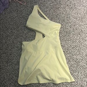 One-Shoulder Yellow Dress